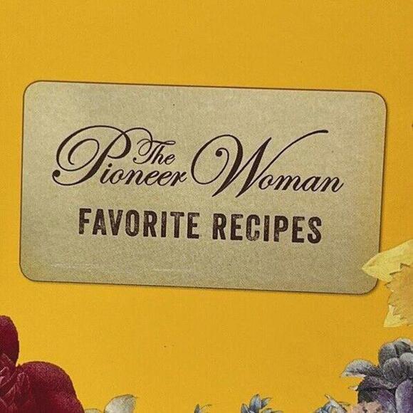 The Pioneer Woman Favorite Recipes Tin Recipe Box Ree Drummond Floral‎ Turquoise - Picture 1 of 9